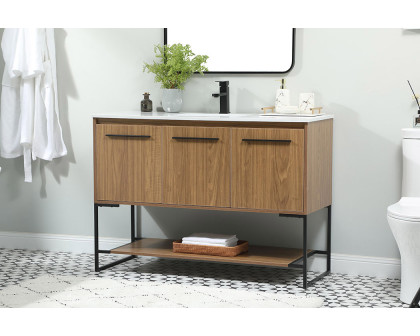 Elegant Bathroom Vanity - Walnut Brown (VF42548WB)