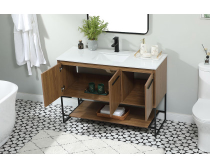 Elegant Bathroom Vanity - Walnut Brown (VF42548WB)