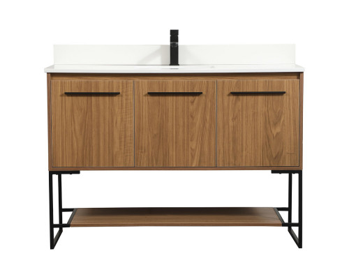 Elegant Bathroom Vanity - Walnut Brown (VF42548WB-BS)