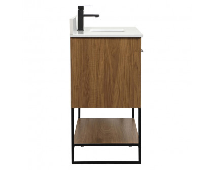 Elegant Bathroom Vanity - Walnut Brown (VF42548WB-BS)