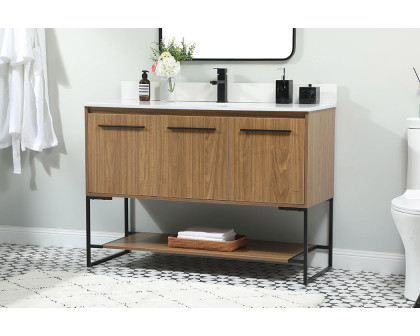 Elegant Bathroom Vanity - Walnut Brown (VF42548WB-BS)