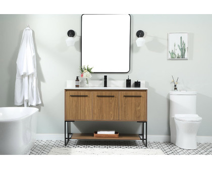 Elegant Bathroom Vanity - Walnut Brown (VF42548WB-BS)