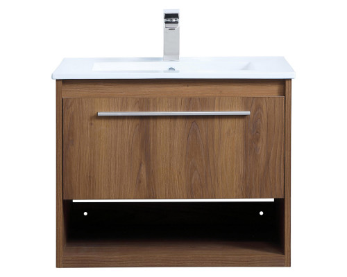 Elegant Bathroom Vanity - Walnut Brown, L 24" (VF43024WB)