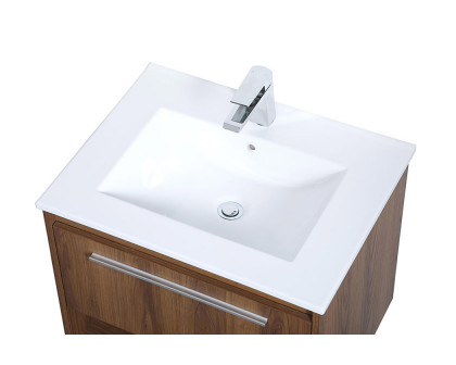 Elegant Bathroom Vanity - Walnut Brown, L 24" (VF43024WB)