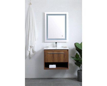 Elegant Bathroom Vanity - Walnut Brown, L 24" (VF43024WB)