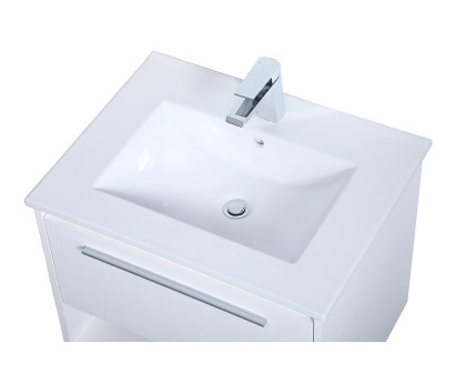 Elegant Bathroom Vanity - White, L 24" (VF43024WH)