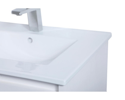 Elegant Bathroom Vanity - White, L 24" (VF43024WH)