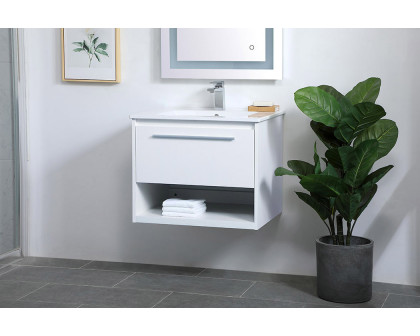 Elegant Bathroom Vanity - White, L 24" (VF43024WH)