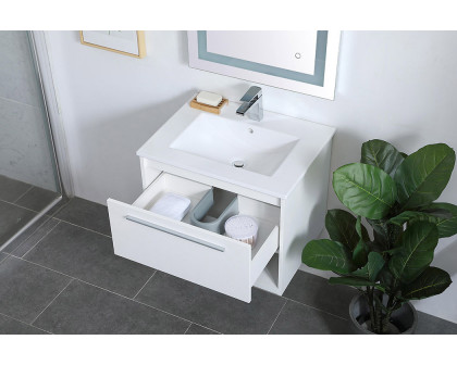 Elegant Bathroom Vanity - White, L 24" (VF43024WH)