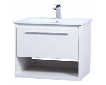 Elegant Bathroom Vanity - White, L 24" (VF43024WH)