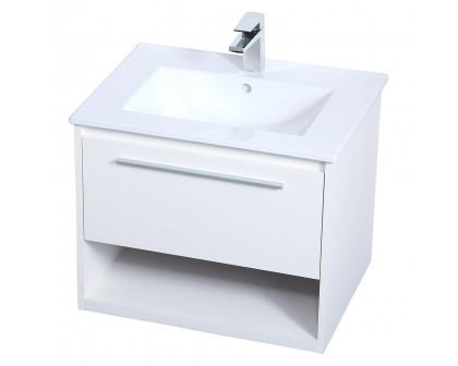 Elegant Bathroom Vanity - White, L 24" (VF43024WH)