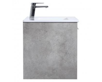 Elegant Bathroom Vanity - Concrete Gray, L 30" (VF43030CG)