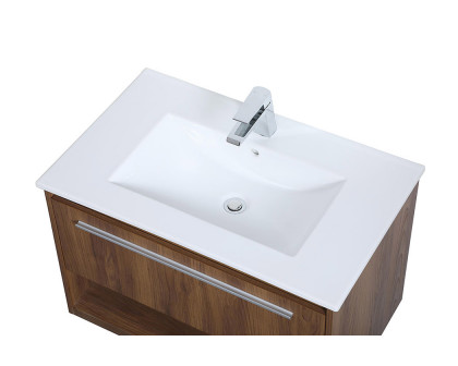 Elegant Bathroom Vanity - Walnut Brown, L 30" (VF43030WB)