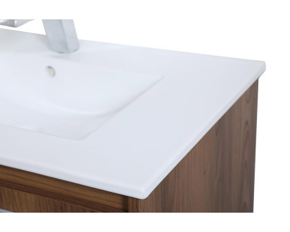 Elegant Bathroom Vanity - Walnut Brown, L 30" (VF43030WB)