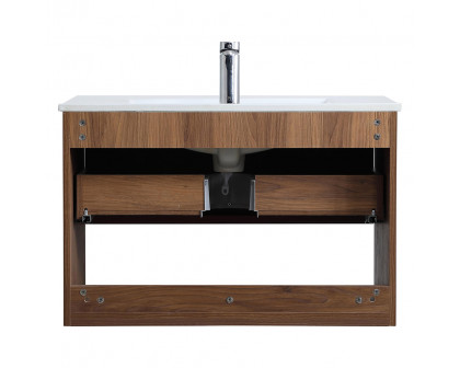 Elegant Bathroom Vanity - Walnut Brown, L 30" (VF43030WB)