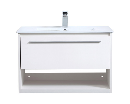 Elegant Bathroom Vanity - White, L 30" (VF43030WH)