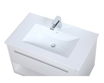 Elegant Bathroom Vanity - White, L 30" (VF43030WH)