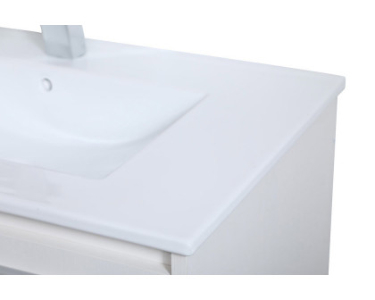 Elegant Bathroom Vanity - White, L 30" (VF43030WH)