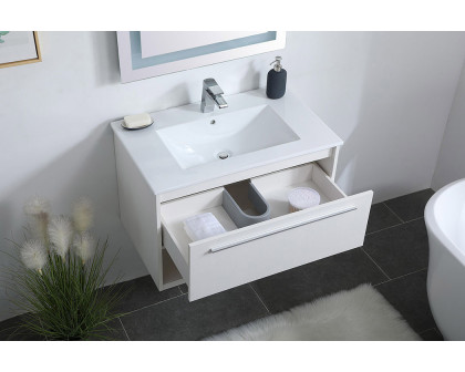 Elegant Bathroom Vanity - White, L 30" (VF43030WH)