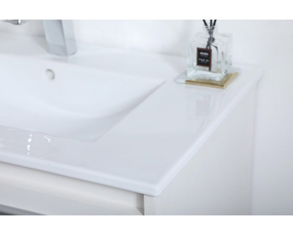 Elegant Bathroom Vanity - White, L 30" (VF43030WH)