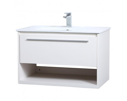 Elegant Bathroom Vanity - White, L 30" (VF43030WH)