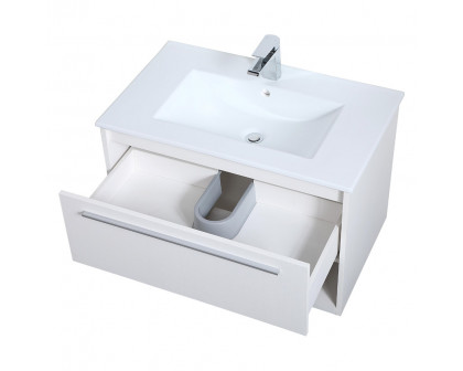 Elegant Bathroom Vanity - White, L 30" (VF43030WH)