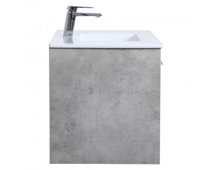 Elegant Bathroom Vanity - Concrete Gray, L 36" (VF43036CG)