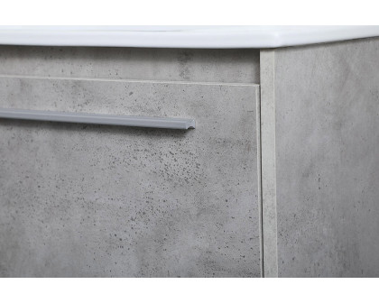 Elegant Bathroom Vanity - Concrete Gray, L 36" (VF43036CG)