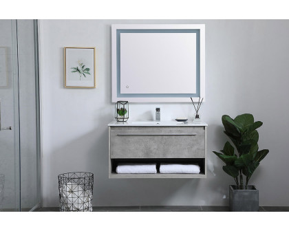 Elegant Bathroom Vanity - Concrete Gray, L 36" (VF43036CG)