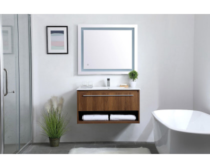 Elegant Bathroom Vanity - Walnut Brown, L 36" (VF43036WB)