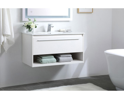 Elegant Bathroom Vanity - White, L 36" (VF43036WH)