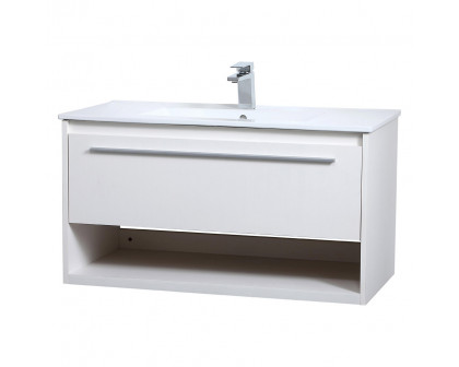 Elegant Bathroom Vanity - White, L 36" (VF43036WH)