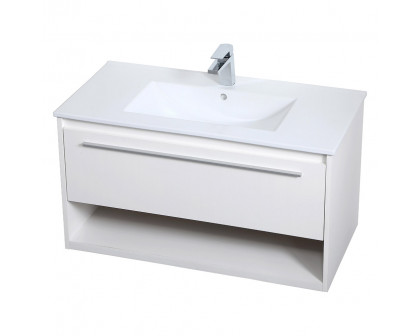 Elegant Bathroom Vanity - White, L 36" (VF43036WH)