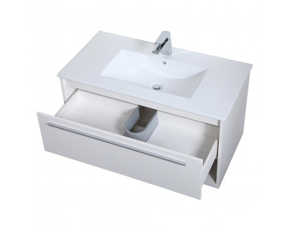 Elegant Bathroom Vanity - White, L 36" (VF43036WH)