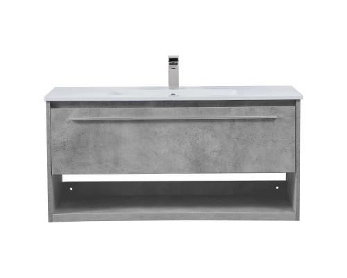 Elegant Bathroom Vanity - Concrete Gray, L 40" (VF43040CG)