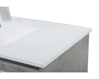 Elegant Bathroom Vanity - Concrete Gray, L 40" (VF43040CG)