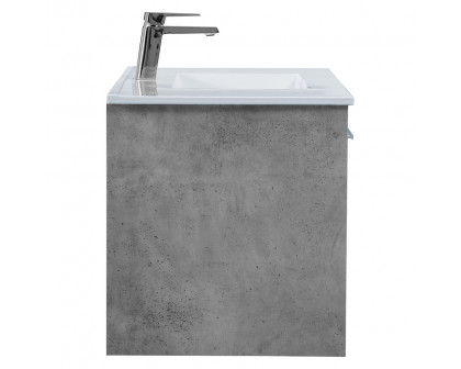 Elegant Bathroom Vanity - Concrete Gray, L 40" (VF43040CG)