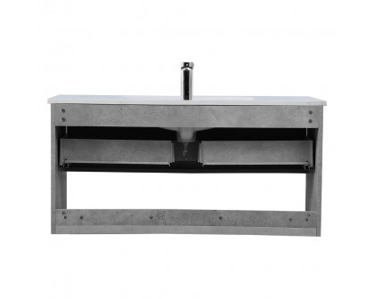 Elegant Bathroom Vanity - Concrete Gray, L 40" (VF43040CG)