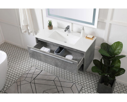 Elegant Bathroom Vanity - Concrete Gray, L 40" (VF43040CG)