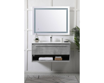 Elegant Bathroom Vanity - Concrete Gray, L 40" (VF43040CG)