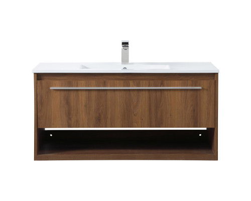 Elegant Bathroom Vanity - Walnut Brown, L 40" (VF43040WB)