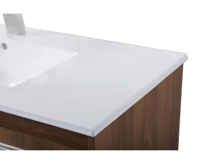 Elegant Bathroom Vanity - Walnut Brown, L 40" (VF43040WB)