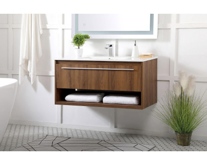 Elegant Bathroom Vanity - Walnut Brown, L 40" (VF43040WB)