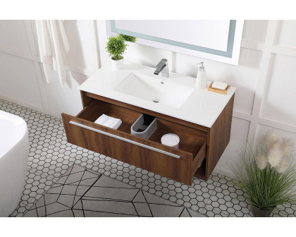 Elegant Bathroom Vanity - Walnut Brown, L 40" (VF43040WB)