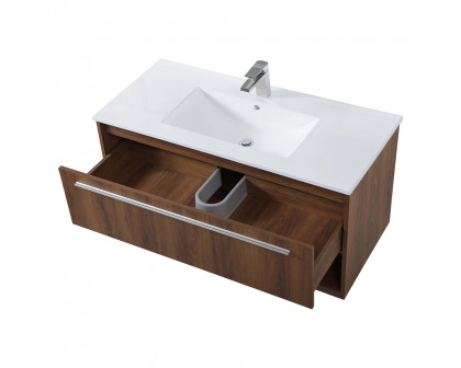 Elegant Bathroom Vanity - Walnut Brown, L 40" (VF43040WB)