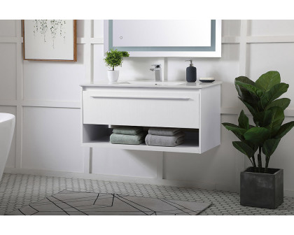 Elegant Bathroom Vanity - White, L 40" (VF43040WH)