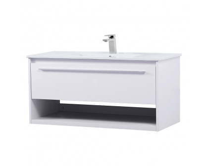 Elegant Bathroom Vanity - White, L 40" (VF43040WH)