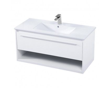 Elegant Bathroom Vanity - White, L 40" (VF43040WH)