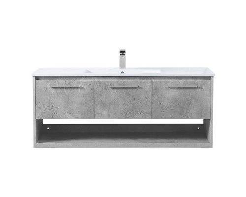 Elegant Bathroom Vanity - Concrete Gray (VF43048CG)