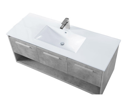 Elegant Bathroom Vanity - Concrete Gray (VF43048CG)